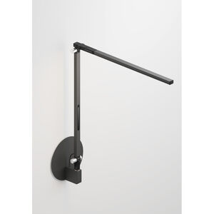 Z-Bar Solo Mini LED 5 inch Metallic Black Wall Mount Desk Lamp Wall Light, Hardwire